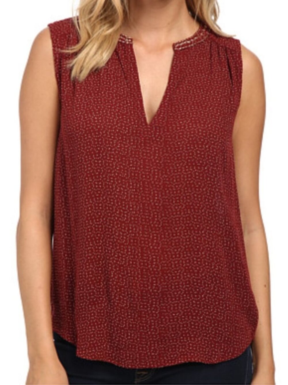 NWOT Velvet by Graham & Spencer Catraina Sleeveless Blouse Size S